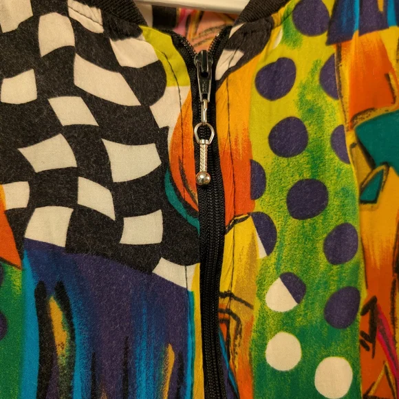 Colorful Geometric 1990s Jacket - Picture 3 of 7